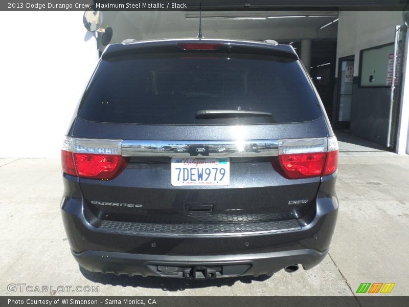 Maximum Steel Metallic / Black 2013 Dodge Durango Crew