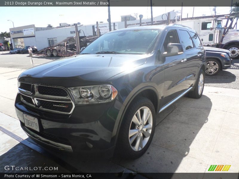 Maximum Steel Metallic / Black 2013 Dodge Durango Crew
