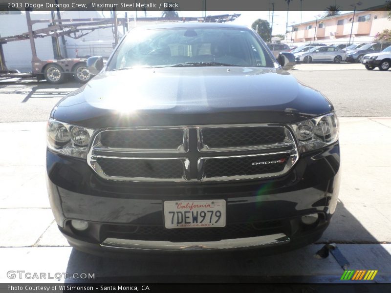 Maximum Steel Metallic / Black 2013 Dodge Durango Crew