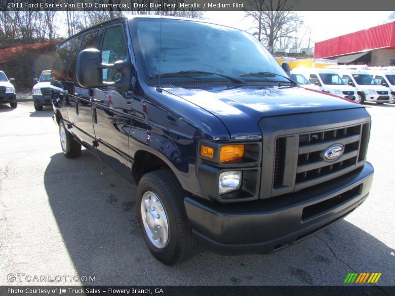 Dark Blue Pearl Metallic / Medium Flint 2011 Ford E Series Van E150 Commercial