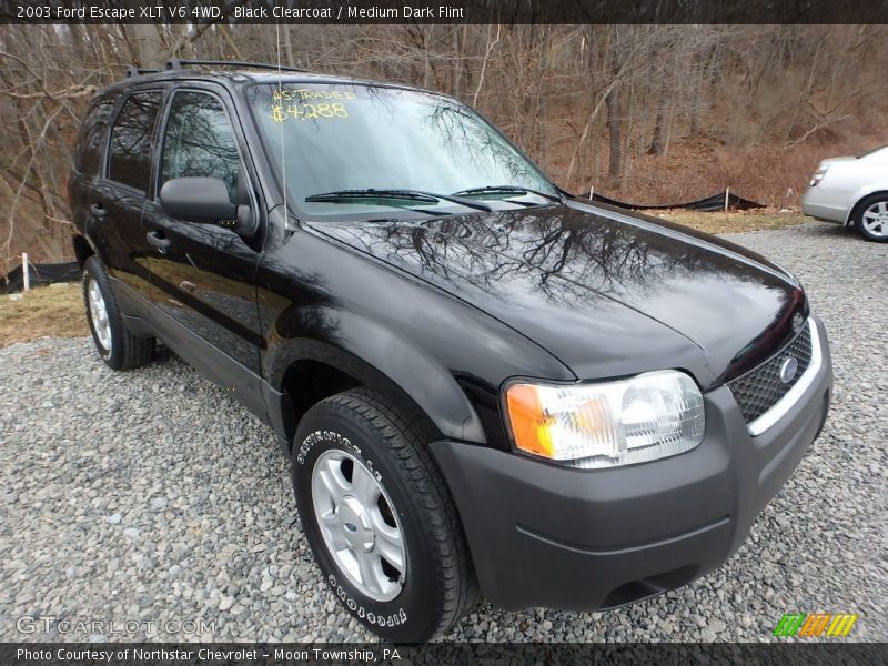 Black Clearcoat / Medium Dark Flint 2003 Ford Escape XLT V6 4WD