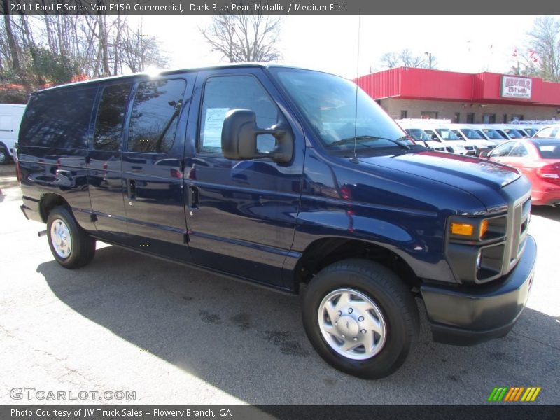 Dark Blue Pearl Metallic / Medium Flint 2011 Ford E Series Van E150 Commercial