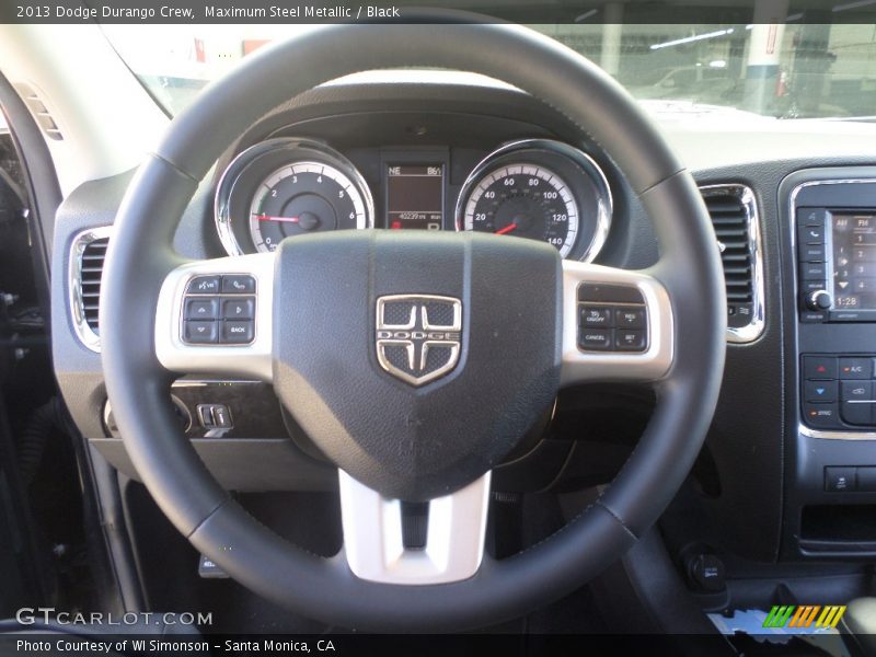 Maximum Steel Metallic / Black 2013 Dodge Durango Crew