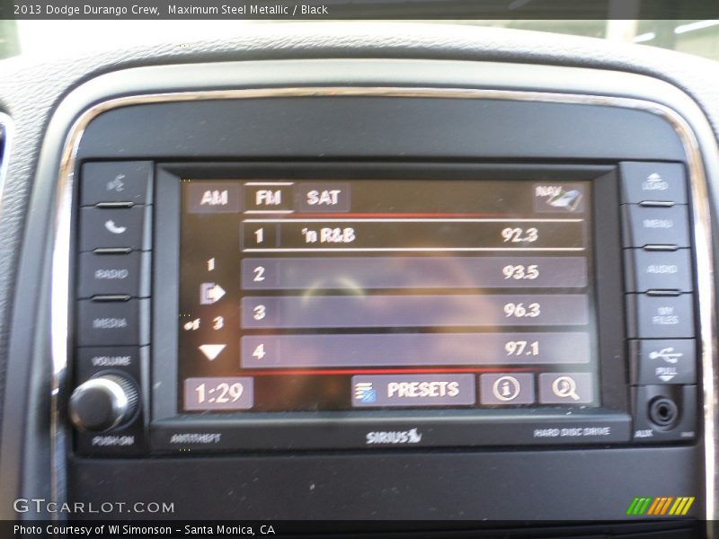 Maximum Steel Metallic / Black 2013 Dodge Durango Crew