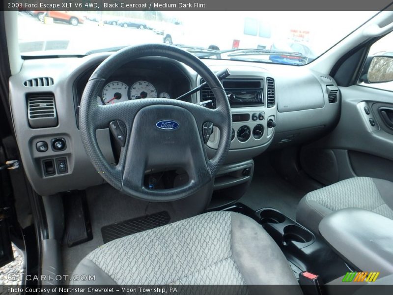 Black Clearcoat / Medium Dark Flint 2003 Ford Escape XLT V6 4WD