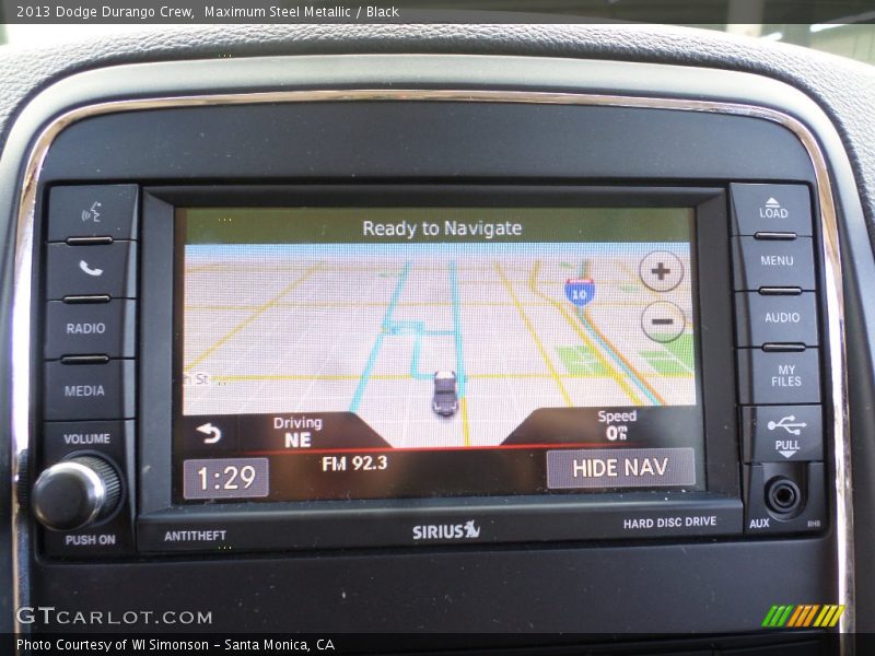 Maximum Steel Metallic / Black 2013 Dodge Durango Crew