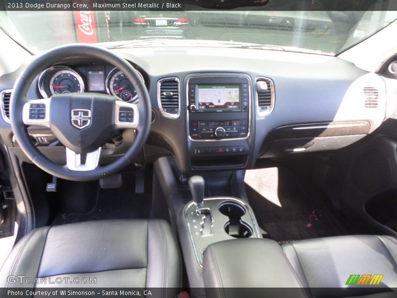 Maximum Steel Metallic / Black 2013 Dodge Durango Crew