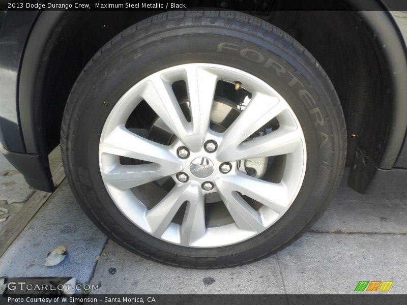 Maximum Steel Metallic / Black 2013 Dodge Durango Crew