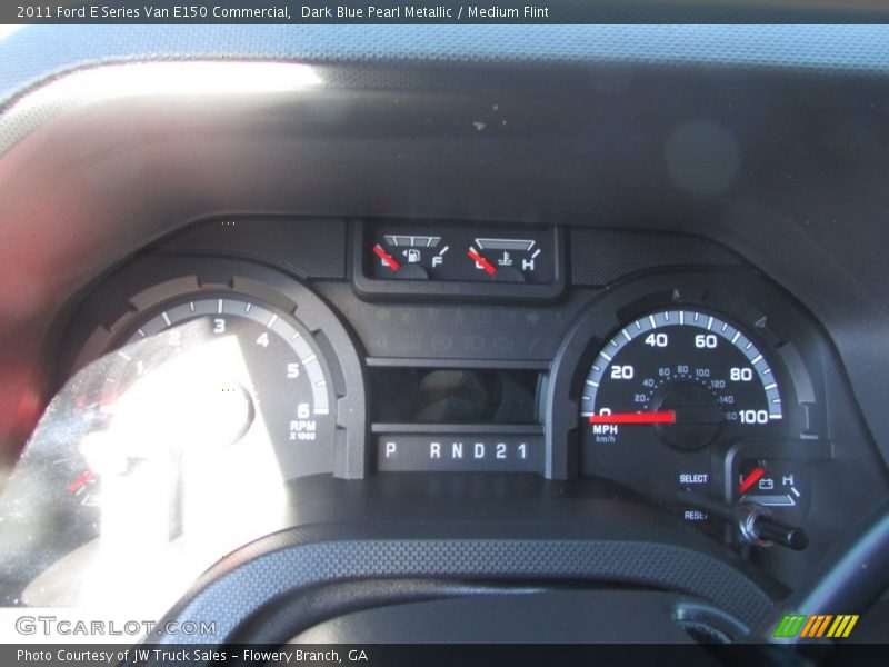 Dark Blue Pearl Metallic / Medium Flint 2011 Ford E Series Van E150 Commercial
