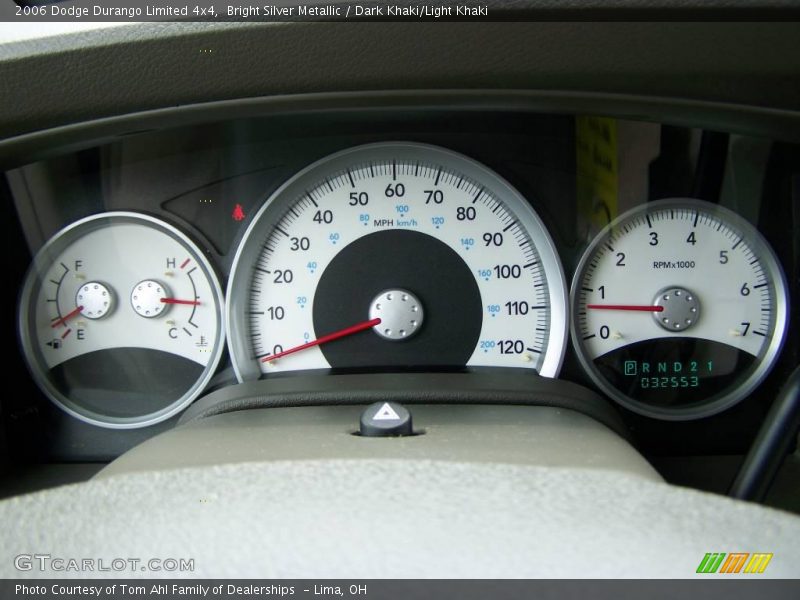 Bright Silver Metallic / Dark Khaki/Light Khaki 2006 Dodge Durango Limited 4x4