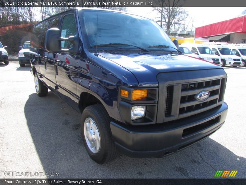 Dark Blue Pearl Metallic / Medium Flint 2011 Ford E Series Van E150 Commercial