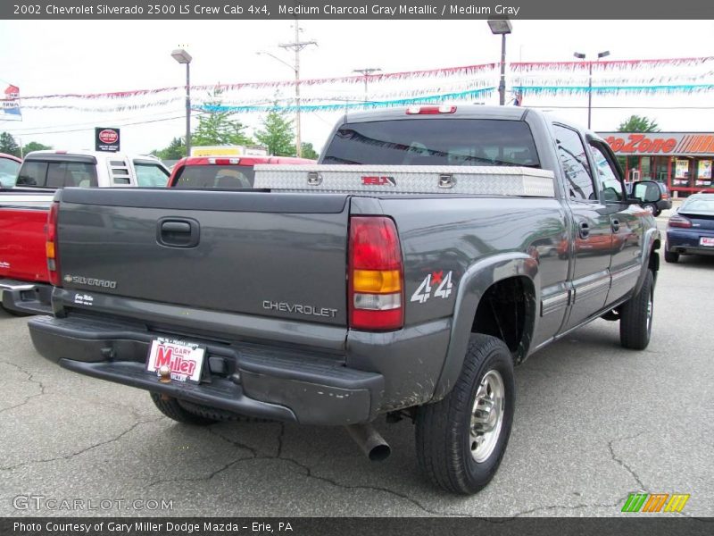 Medium Charcoal Gray Metallic / Medium Gray 2002 Chevrolet Silverado 2500 LS Crew Cab 4x4