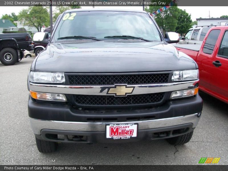 Medium Charcoal Gray Metallic / Medium Gray 2002 Chevrolet Silverado 2500 LS Crew Cab 4x4