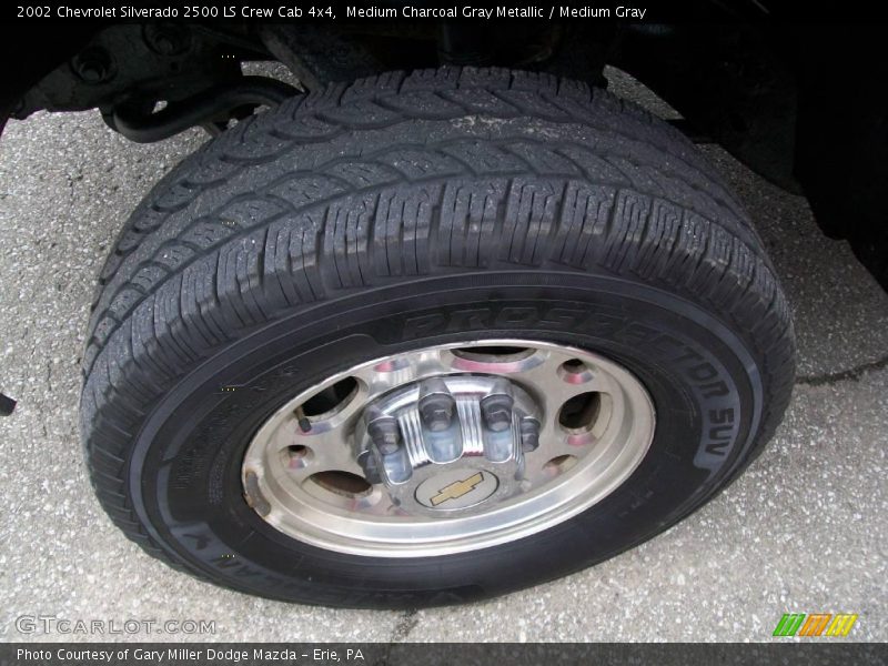 Medium Charcoal Gray Metallic / Medium Gray 2002 Chevrolet Silverado 2500 LS Crew Cab 4x4
