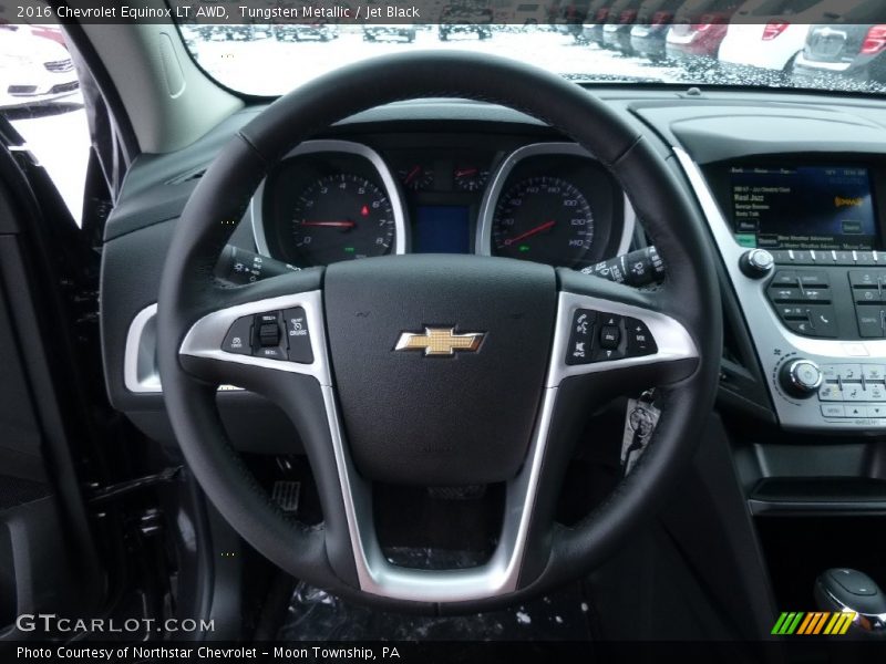 Tungsten Metallic / Jet Black 2016 Chevrolet Equinox LT AWD