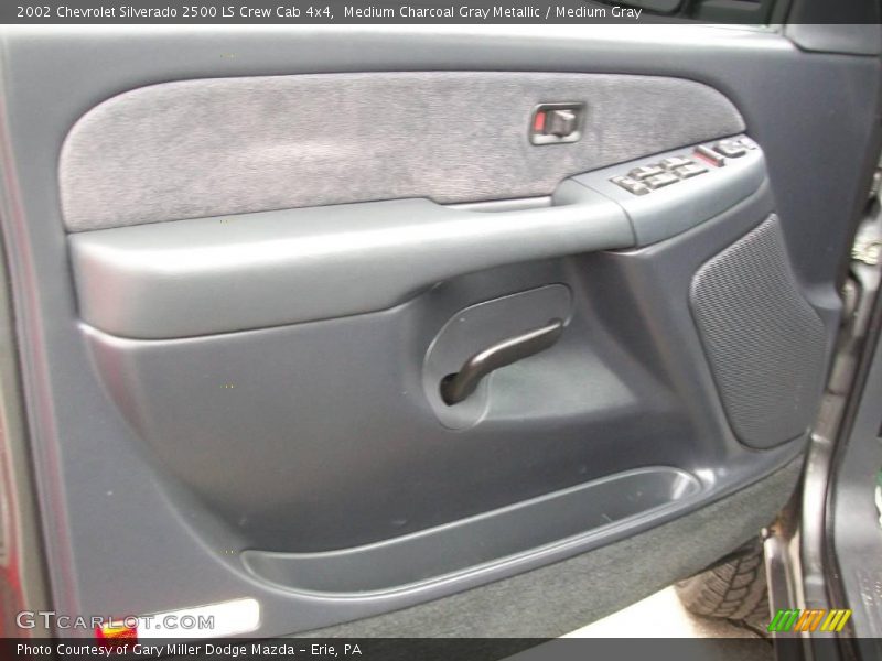 Medium Charcoal Gray Metallic / Medium Gray 2002 Chevrolet Silverado 2500 LS Crew Cab 4x4