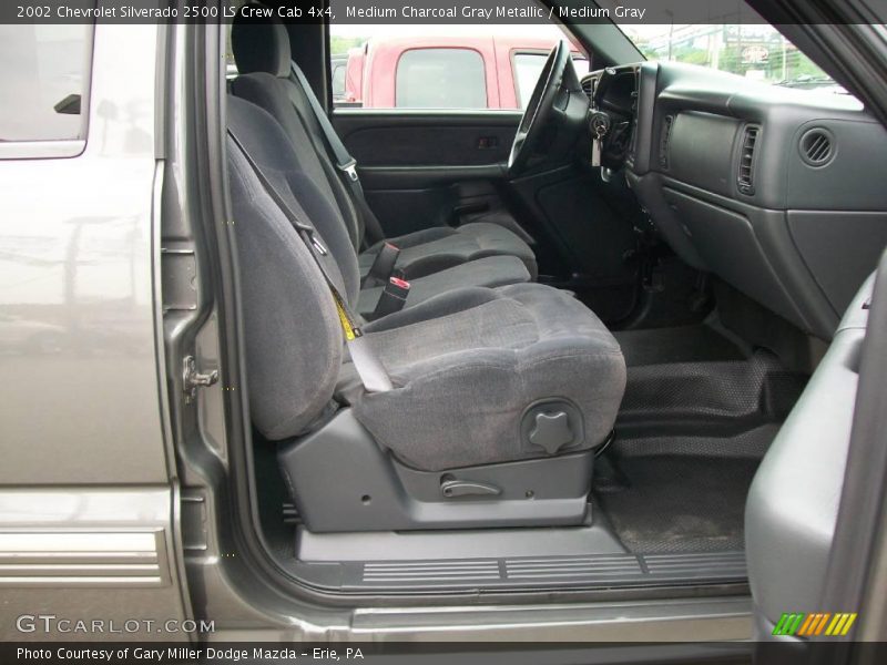 Medium Charcoal Gray Metallic / Medium Gray 2002 Chevrolet Silverado 2500 LS Crew Cab 4x4