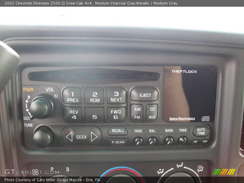 Medium Charcoal Gray Metallic / Medium Gray 2002 Chevrolet Silverado 2500 LS Crew Cab 4x4