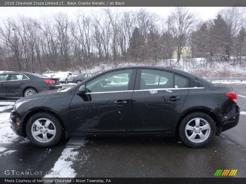 Black Granite Metallic / Jet Black 2016 Chevrolet Cruze Limited LT