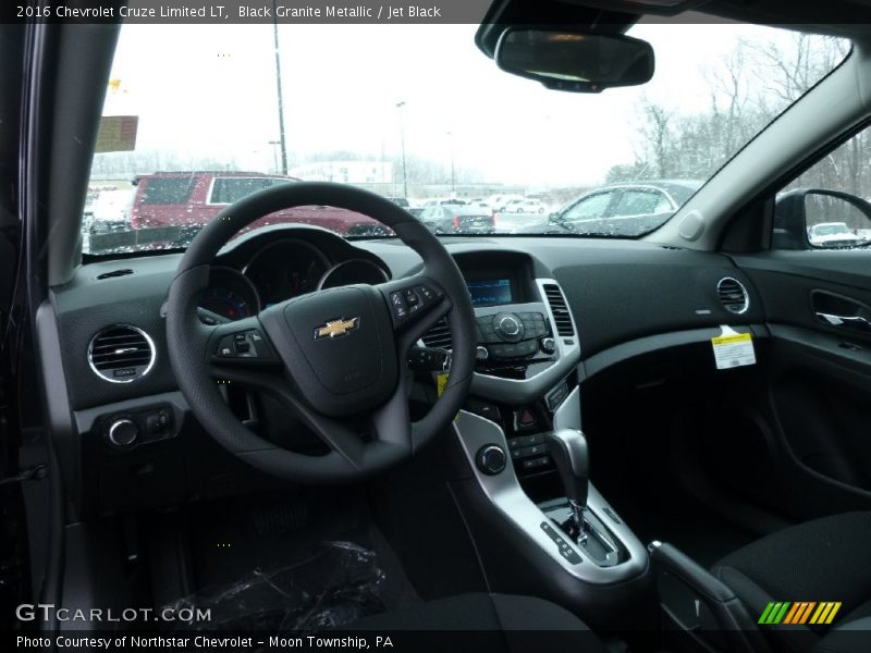 Black Granite Metallic / Jet Black 2016 Chevrolet Cruze Limited LT