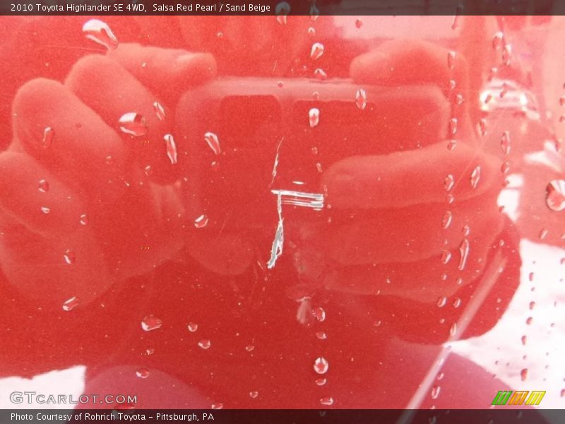 Salsa Red Pearl / Sand Beige 2010 Toyota Highlander SE 4WD