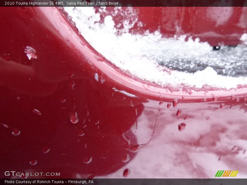 Salsa Red Pearl / Sand Beige 2010 Toyota Highlander SE 4WD