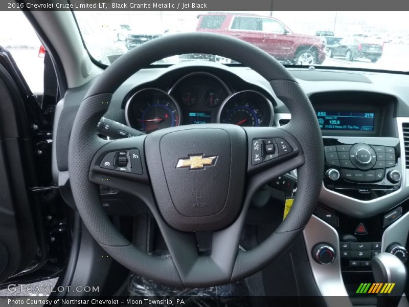 Black Granite Metallic / Jet Black 2016 Chevrolet Cruze Limited LT