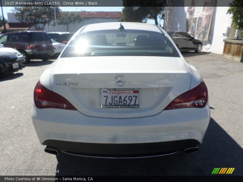 Cirrus White / Black 2015 Mercedes-Benz CLA 250