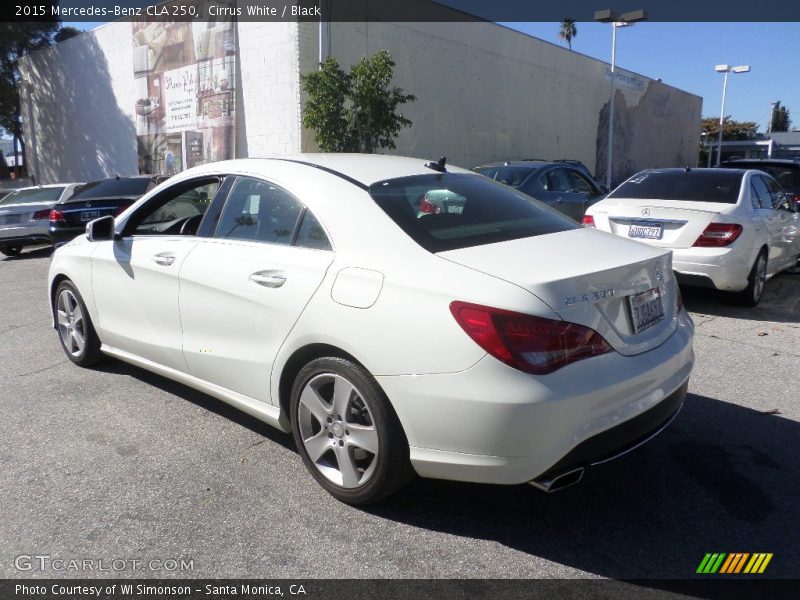 Cirrus White / Black 2015 Mercedes-Benz CLA 250