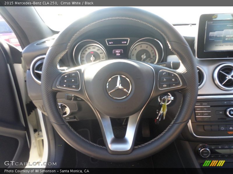 Cirrus White / Black 2015 Mercedes-Benz CLA 250