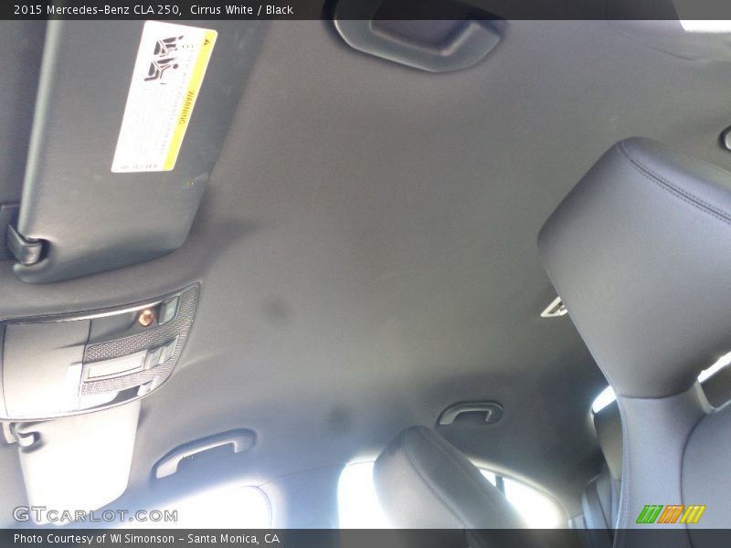 Cirrus White / Black 2015 Mercedes-Benz CLA 250