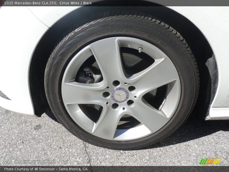 Cirrus White / Black 2015 Mercedes-Benz CLA 250