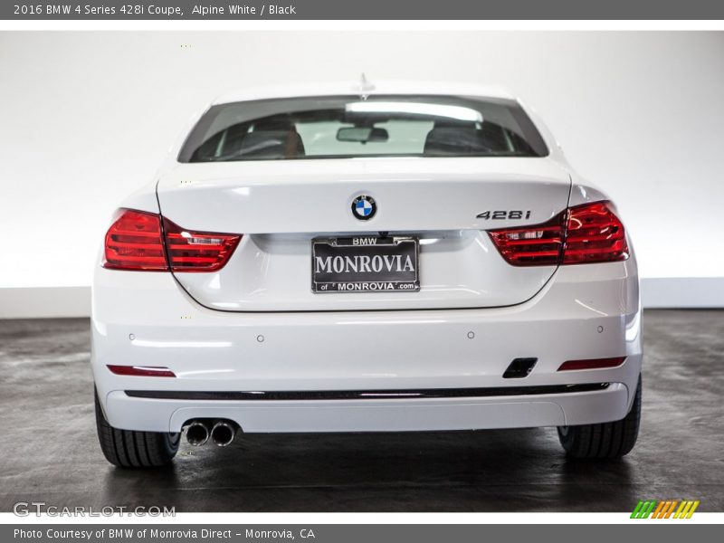 Alpine White / Black 2016 BMW 4 Series 428i Coupe