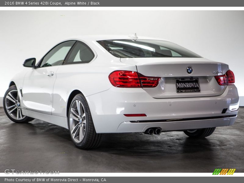 Alpine White / Black 2016 BMW 4 Series 428i Coupe