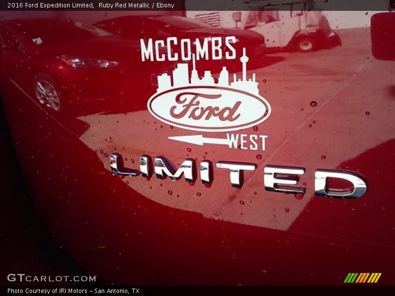 Ruby Red Metallic / Ebony 2016 Ford Expedition Limited