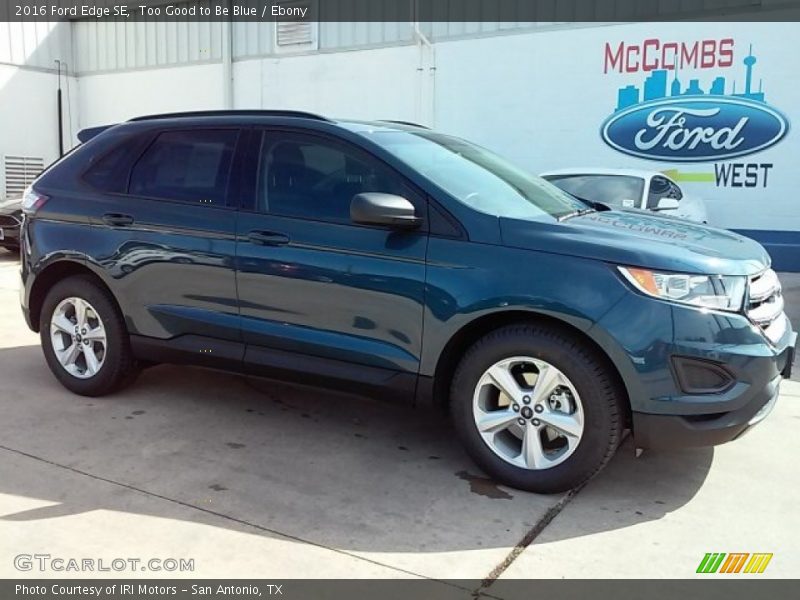 Too Good to Be Blue / Ebony 2016 Ford Edge SE