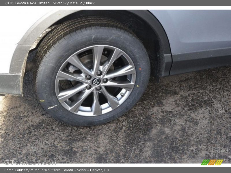 Silver Sky Metallic / Black 2016 Toyota RAV4 Limited