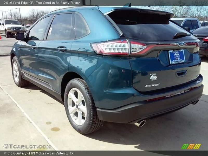 Too Good to Be Blue / Ebony 2016 Ford Edge SE