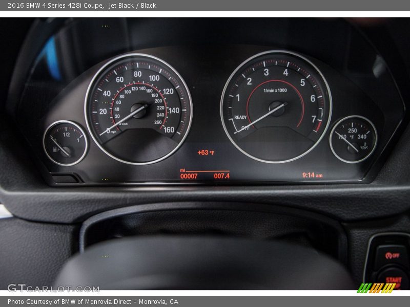 Jet Black / Black 2016 BMW 4 Series 428i Coupe