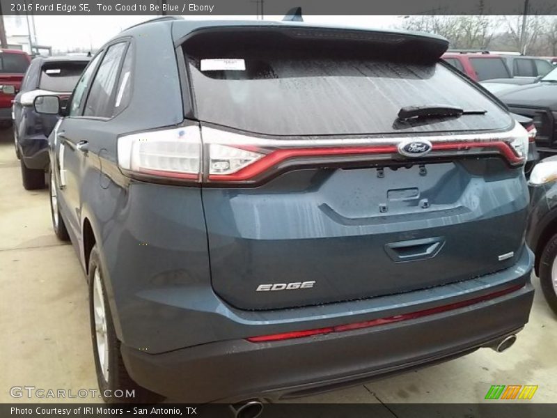 Too Good to Be Blue / Ebony 2016 Ford Edge SE