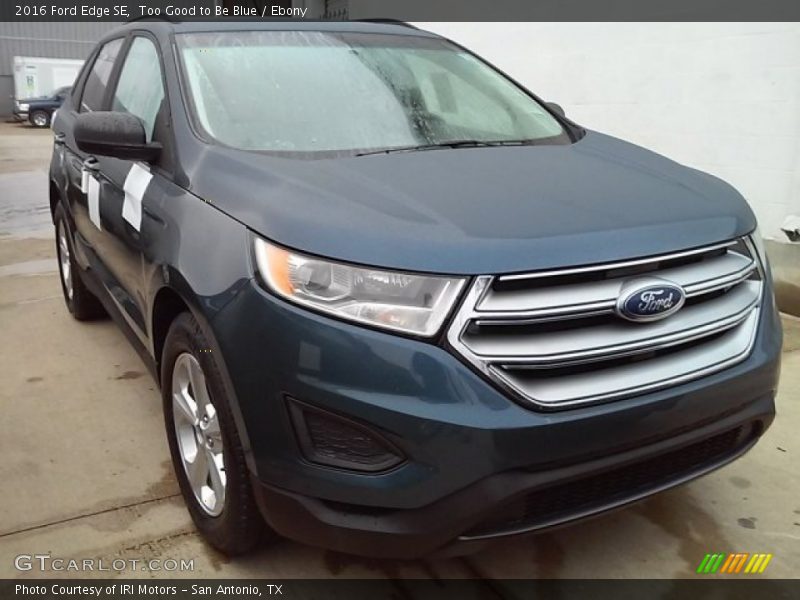 Too Good to Be Blue / Ebony 2016 Ford Edge SE