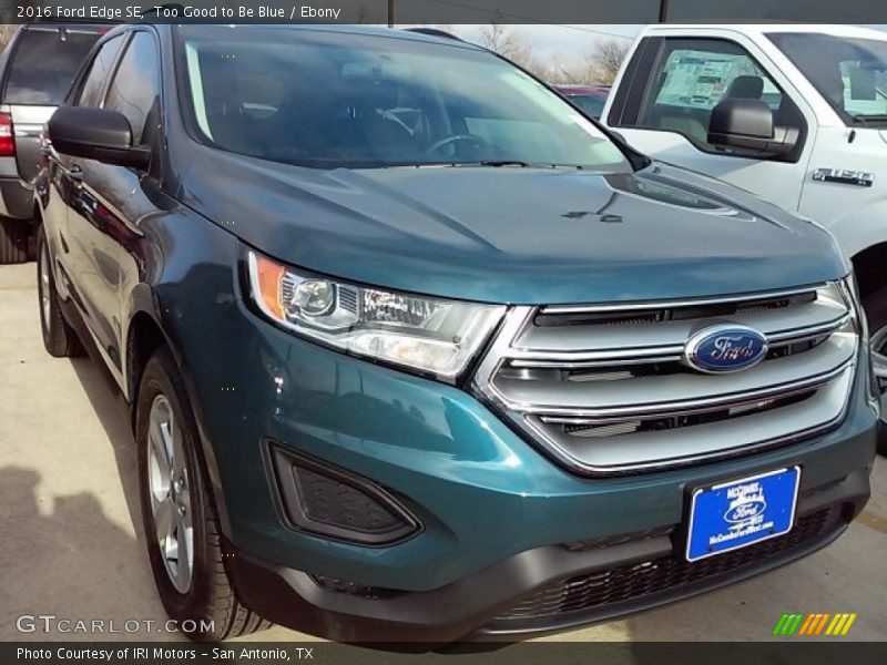Too Good to Be Blue / Ebony 2016 Ford Edge SE
