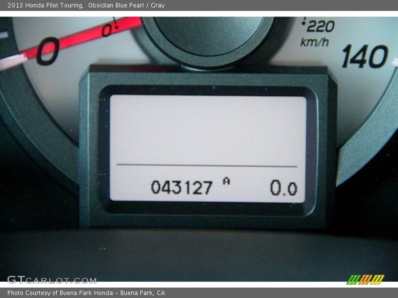 Obsidian Blue Pearl / Gray 2013 Honda Pilot Touring