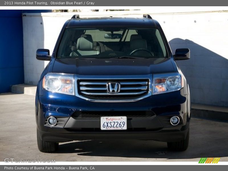 Obsidian Blue Pearl / Gray 2013 Honda Pilot Touring