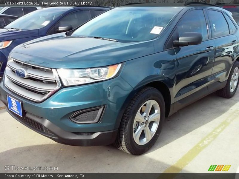 Too Good to Be Blue / Ebony 2016 Ford Edge SE