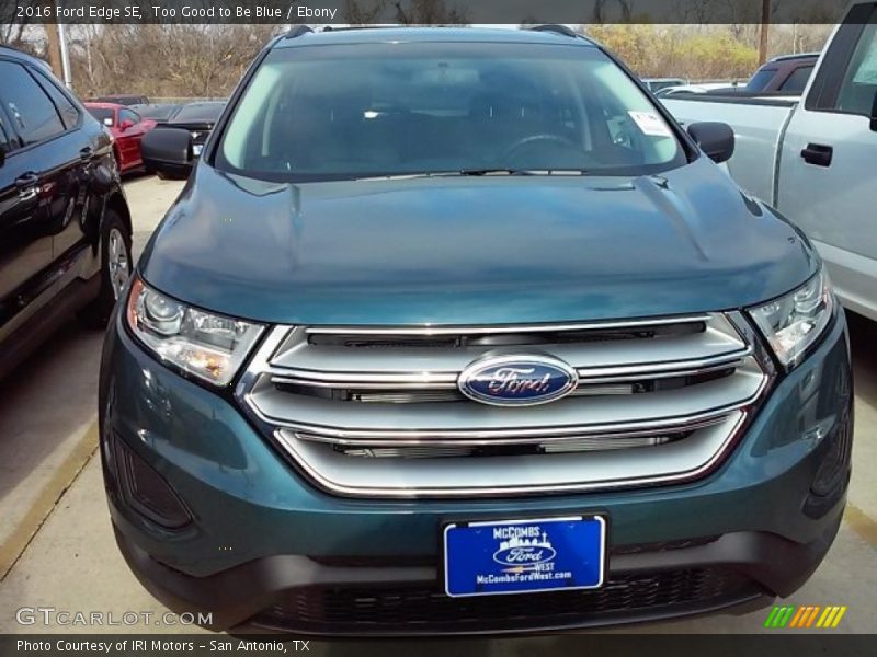 Too Good to Be Blue / Ebony 2016 Ford Edge SE