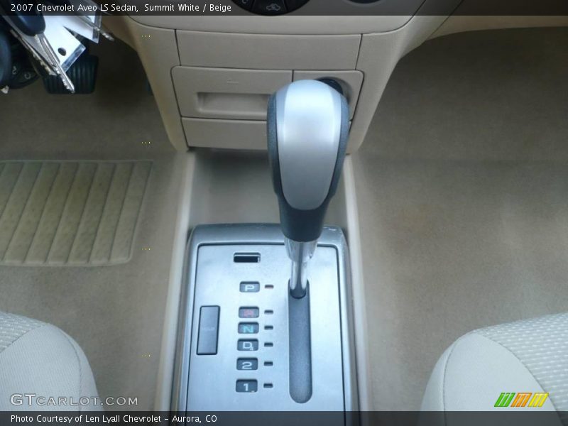 Summit White / Beige 2007 Chevrolet Aveo LS Sedan