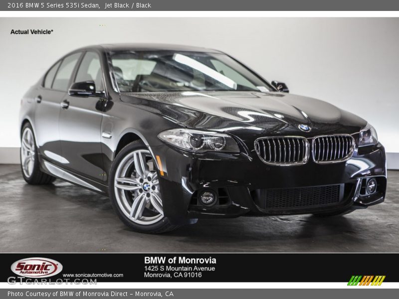 Jet Black / Black 2016 BMW 5 Series 535i Sedan