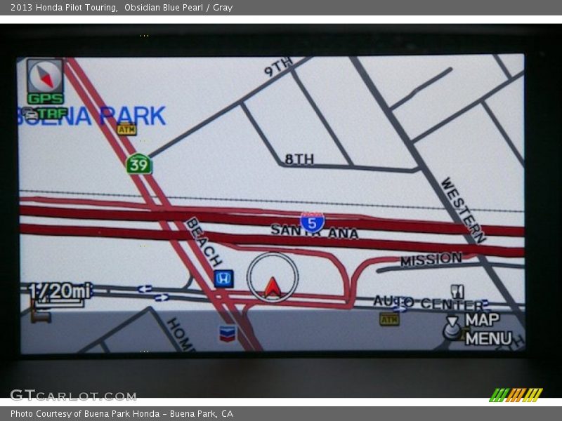 Obsidian Blue Pearl / Gray 2013 Honda Pilot Touring