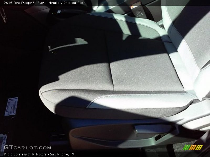 Sunset Metallic / Charcoal Black 2016 Ford Escape S